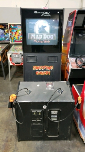 MAD DOG II THE LOST GOLD AMERICAN LASER UPRIGHT ARCADE GAME