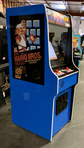 SUPER MARIO BROS. ARCADE GAME BLUE CAB BRAND NEW W/ LCD MONITOR