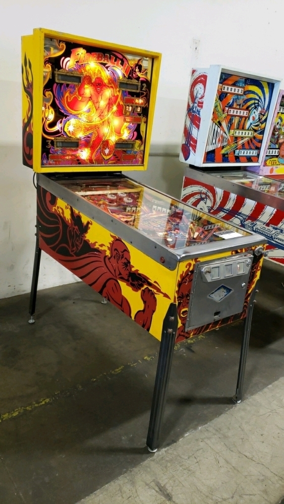 ［レア美品］BANZAI / FIREBALL II FIREBALL II PINBALL MACHINE CLASSIC BELL GAMES 1981