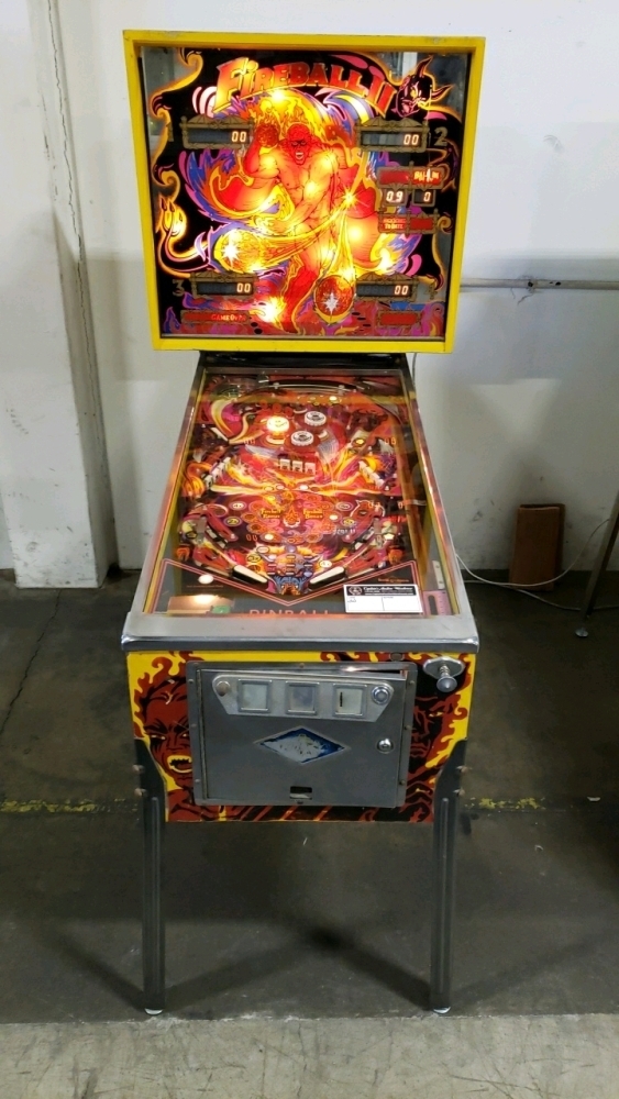FIREBALL II PINBALL MACHINE CLASSIC BELL GAMES 1981