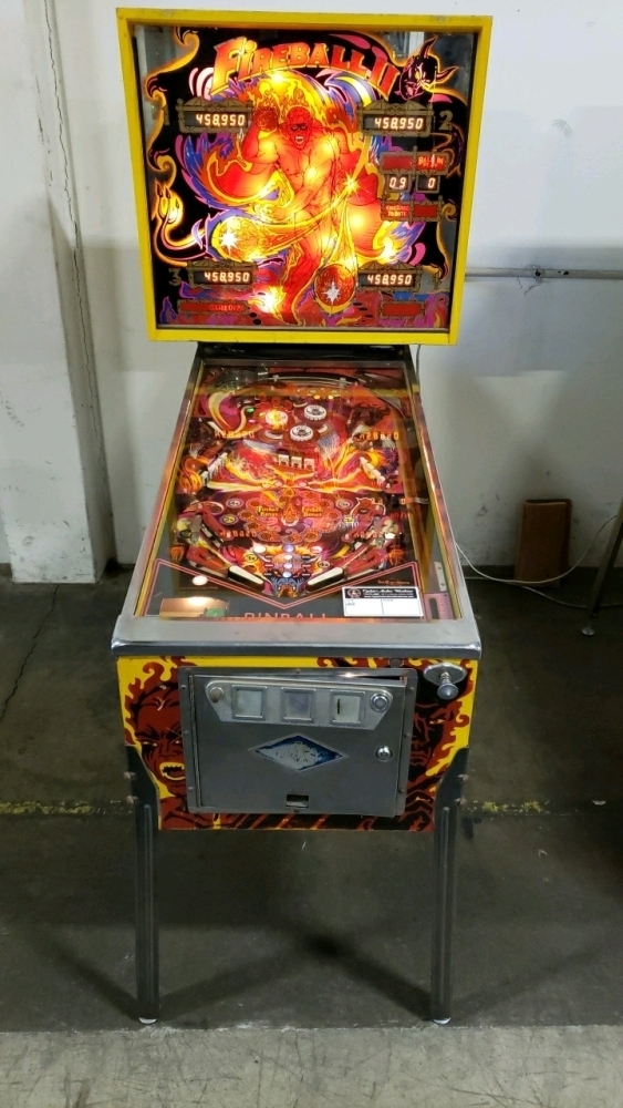 ［レア美品］BANZAI / FIREBALL II FIREBALL II PINBALL MACHINE CLASSIC BELL GAMES 1981