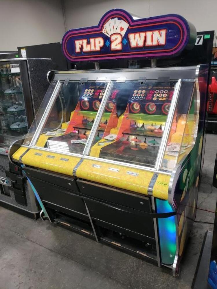 FLIP 2 WIN DUAL TICKET REDEMPTION PUSHER MACHINE