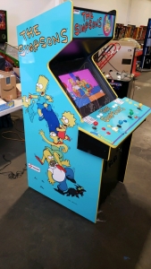 THE SIMPSONS 4 PLAYER UPRIGHT ARCADE GAME W/ LCD