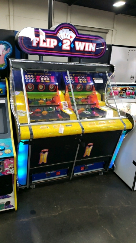 FLIP 2 WIN TWO PLAYER TICKET REDEMPTION PUSHER ARCADE GAME