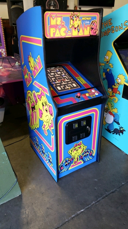 MS. PAC-MAN UPRIGHT ARCADE GAME NEW W/ LCD