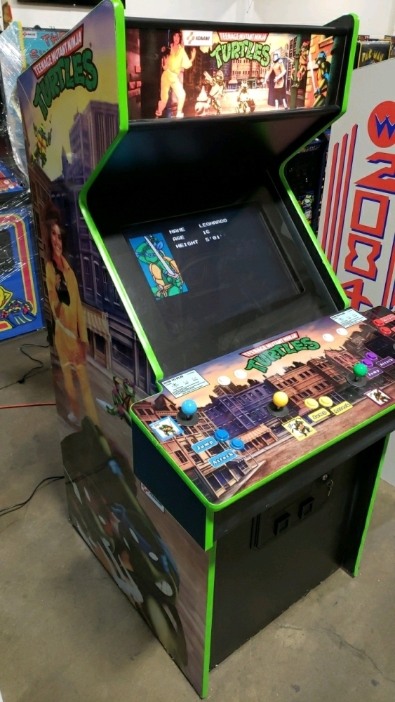 TEENAGE MUTANT NINJA TURTLES 4 PLAYER ARCADE GAME NBEW W/LCD