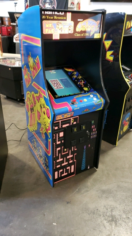 CLASS OF 1981 GALAGA MS PACMAN UPRIGHT ARCADE GAME NEW W/ LCD