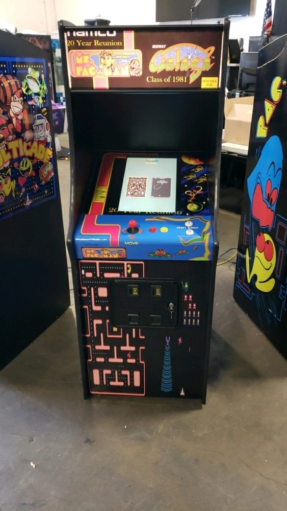 CLASS OF 1981 GALAGA MS PACMAN UPRIGHT ARCADE GAME NEW W/ LCD