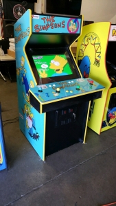 THE SIMPSONS 4 PLAYER UPRIGHT ARCADE GAME NEW W/ LCD