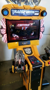 TRANSFORMERS HUMAN ALLIANCE UPRIGHT FIXED GUN ARCADE GAME SEGA