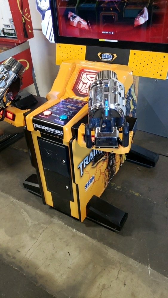 TRANSFORMERS HUMAN ALLIANCE UPRIGHT FIXED GUN ARCADE GAME SEGA
