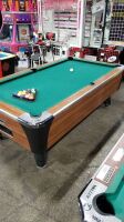 POOL TABLE 7' DYNAMO SLATE TOP COIN OP - 7