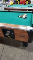 POOL TABLE 7' DYNAMO SLATE TOP COIN OP - 8