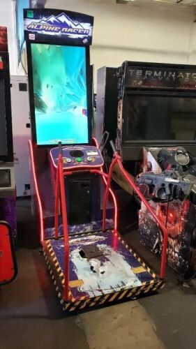 SUPER ALPINE RACER RAW THRILLS ARCADE GAME NAMCO