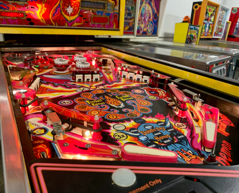 ［レア美品］BANZAI / FIREBALL II FIREBALL II PINBALL MACHINE CLASSIC BELL GAMES 1981