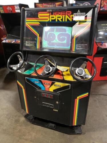 SUPER SPRINT 3 PLAYER 19" ATARI ARCADE GAME