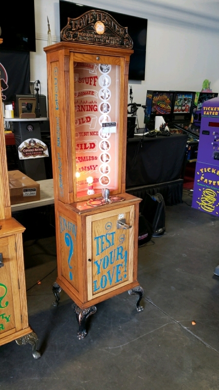 LOVE TESTER FULL SIZE UPRIGHT NOVELTY ARCADE