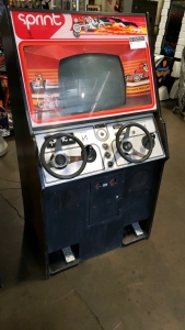 SPRINT 2 UPRIGHT ATARI RACE DRIVING ARCADE GAME