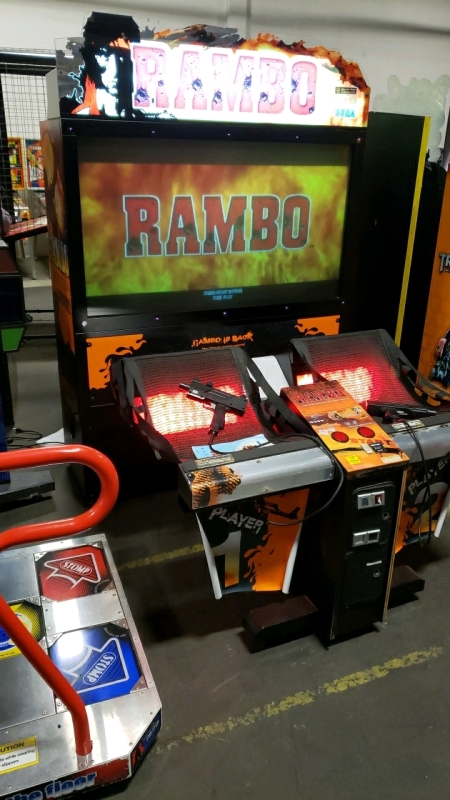 RAMBO DELUXE SIZE ACTION SHOOTER ARCADE GAME SEGA