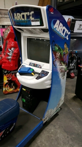 ARCTIC THUNDER SNOW RACING ARCADE GAME ATARI