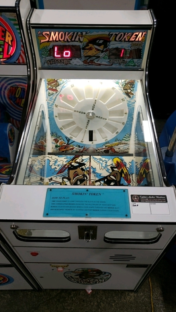 SMOKIN TOKEN QUICK COIN ROLLDOWN TICKET REDEMPTION GAME