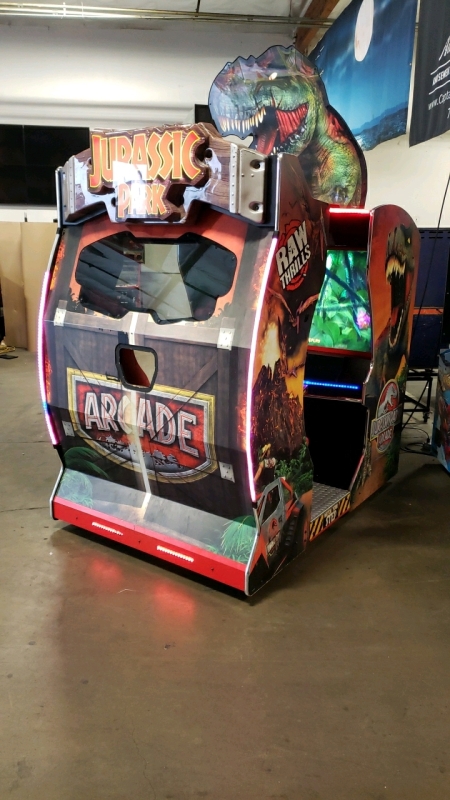 JURASSIC PARK DELUXE ENVIRONMENTAL ARCADE GAME RAW THRILLS