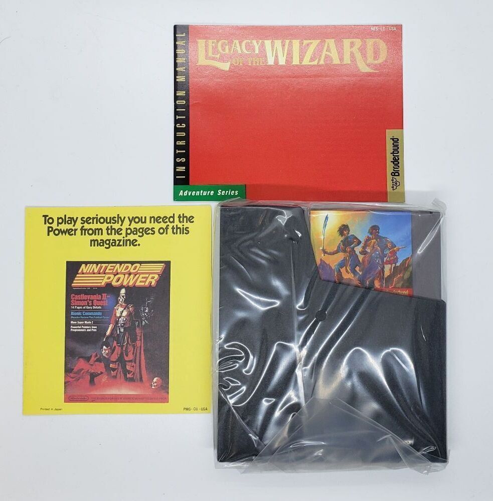 Game Wizard Console NES Console 5 Game Bundle Legacy of the Wizard NIB Opened and Others