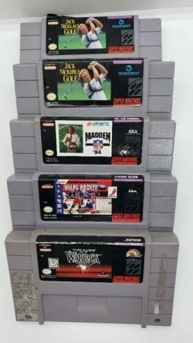 Super NES 5 Console Game Bundle