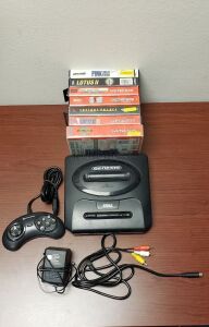 Sega Genesis Console + 7 games Bundle