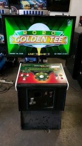 GOLDEN TEE LIVE 2020 GOLF PEDESTAL ARCADE GAME 60" LCD