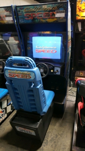 CALIFORNIA SPEED SITDOWN DRIVER ARCADE GAME ATARI #1