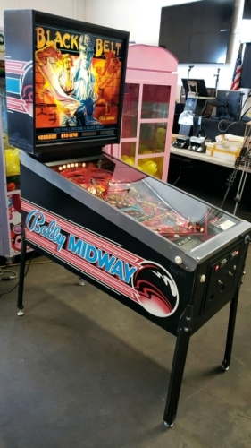 BLACK BELT PINBALL MACHINE BALLY 1986 RARE GAME!!!