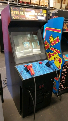 POLICE TRAINER 2 UPRIGHT TARGET SHOOTER ARCADE GAME