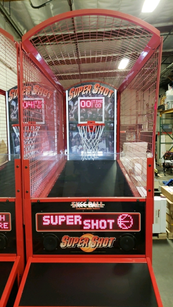 SUPER SHOT BASKETBALL SPORTS ARCADE GAME RED BAYTEK #2 - 2