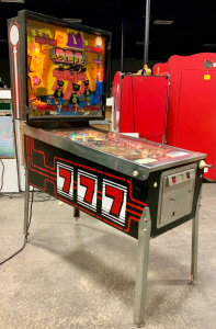 AGENTS 777 PINBALL MACHINE GAME PLAN 1984 RARE