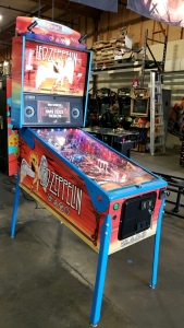 LED ZEPPELIN LIMITED EDITION #395/500 PINBALL GAME STERN INC. SIGNED BACK GLASS