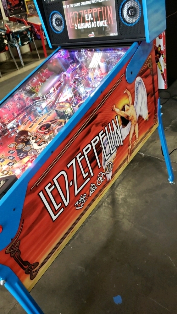 LED ZEPPELIN LIMITED EDITION #395/500 PINBALL GAME STERN INC. SIGNED ...