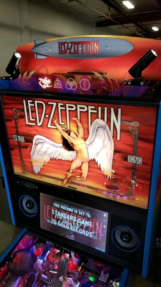 LED ZEPPELIN LIMITED EDITION #395/500 PINBALL GAME STERN INC. SIGNED ...