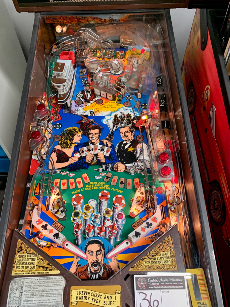 MAVERICK THE MOVIE PINBALL MACHINE SEGA 1994