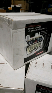 1 LOT- SEMACON BANK GRADE CURRENCY COUNTER (REFURBISHED IN BOX)