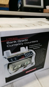 1 LOT- SEMACON BANK GRADE CURRENCY COUNTER (REFURBISHED IN BOX)