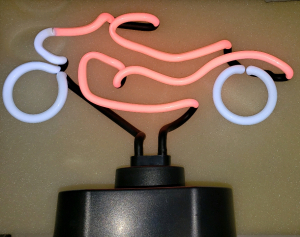 1 LOT- MOTORCYCLE NEON LIGHTED SIGN