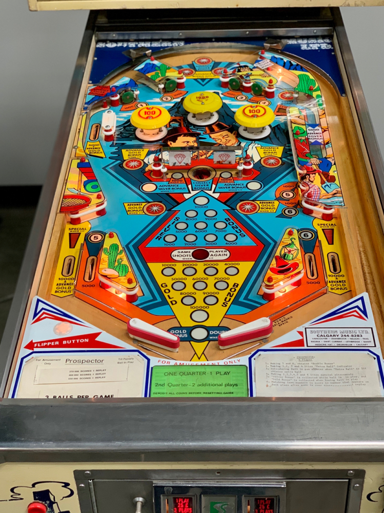 PROSPECTOR ELECTRO MECHANICAL PINBALL SONIC 1977