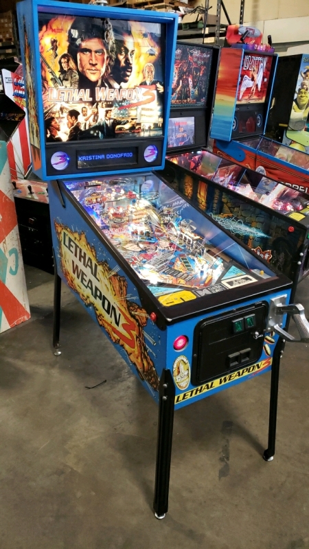 LETHAL WEAPON 3 PINBALL MACHINE DATA EAST W/ EXTRA'S