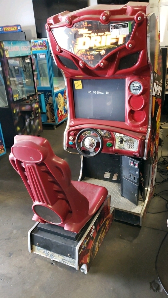 DRIFT FAST & FURIOUS RED CABINET RACING ARCADE GAME VT