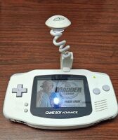 Gameboy Advance Model AGB-001 White Bundle Hand Held Classic EA Sports Madden 2002 Mario Kart Super Circuit Light Attachment Included