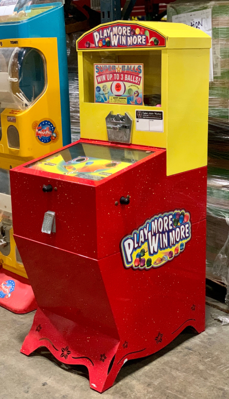 PLAY MORE WIN MORE PINBALL GUMBALL VENDING GAME