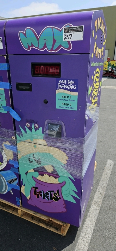 DELTRONICS 2 SIDED TICKET EATER SHREDDER KIOSK #3