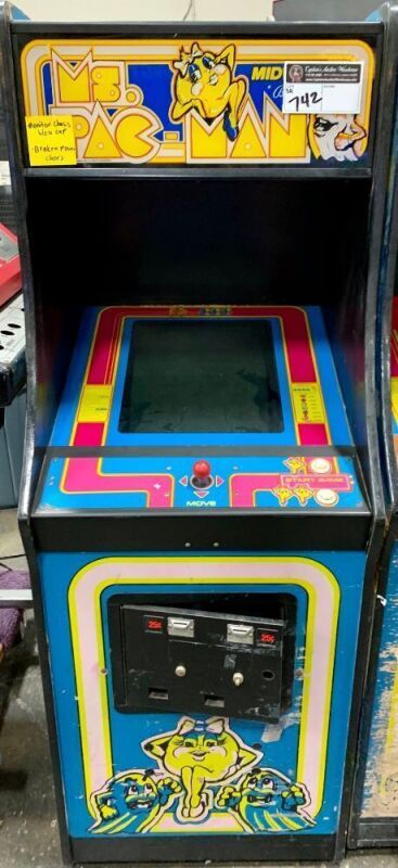 MS. PAC-MAN UPRIGHT ARCADE GAME BALLY MIDWAY