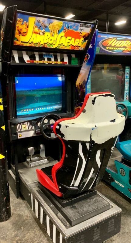 JAMBO SAFARI SITDOWN DRIVER ARCADE GAME SEGA NAOMI